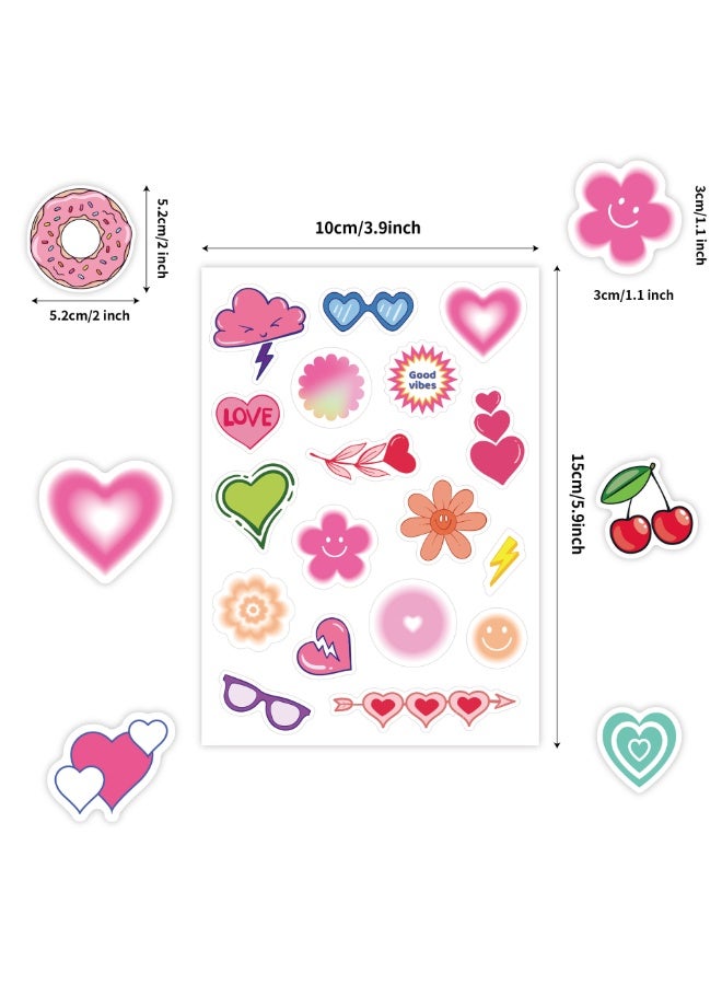 Capstro Cute Cartoon Sticker Pack for Kids – 6 Sheets Decorative Stickers with 100+ Patterns for Creative Play, Journals, Crafts & Screen-Free Fun - Image 3